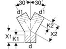 Hosenabzweig 2 x 30° 110/110mm 367.481.16.1 - Geberit-PE-Formstücke