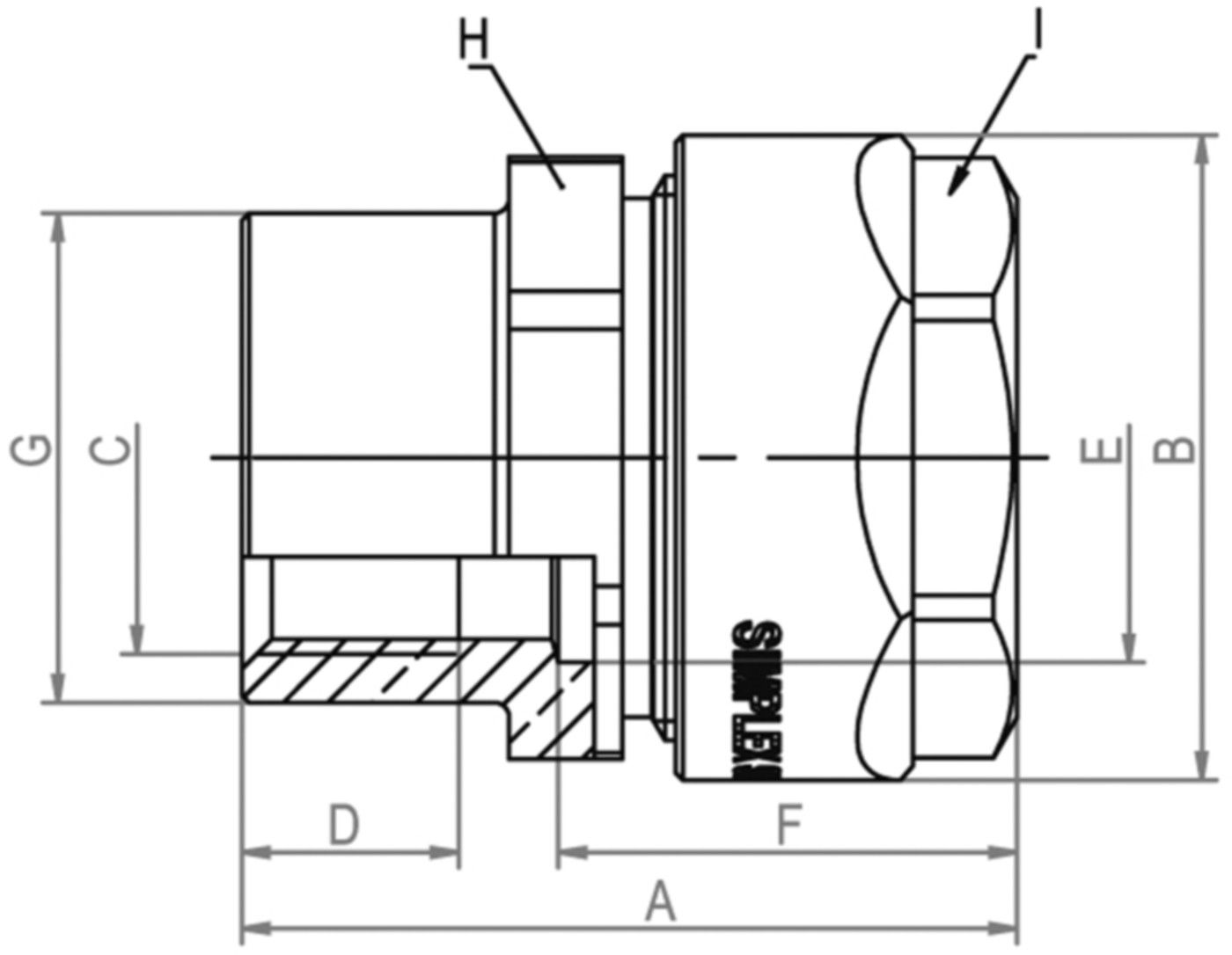 Schwarzrohradapter m.IG FLAMCO SX PLUS G 11/4" x 11/4" - Flamco Zubehör
