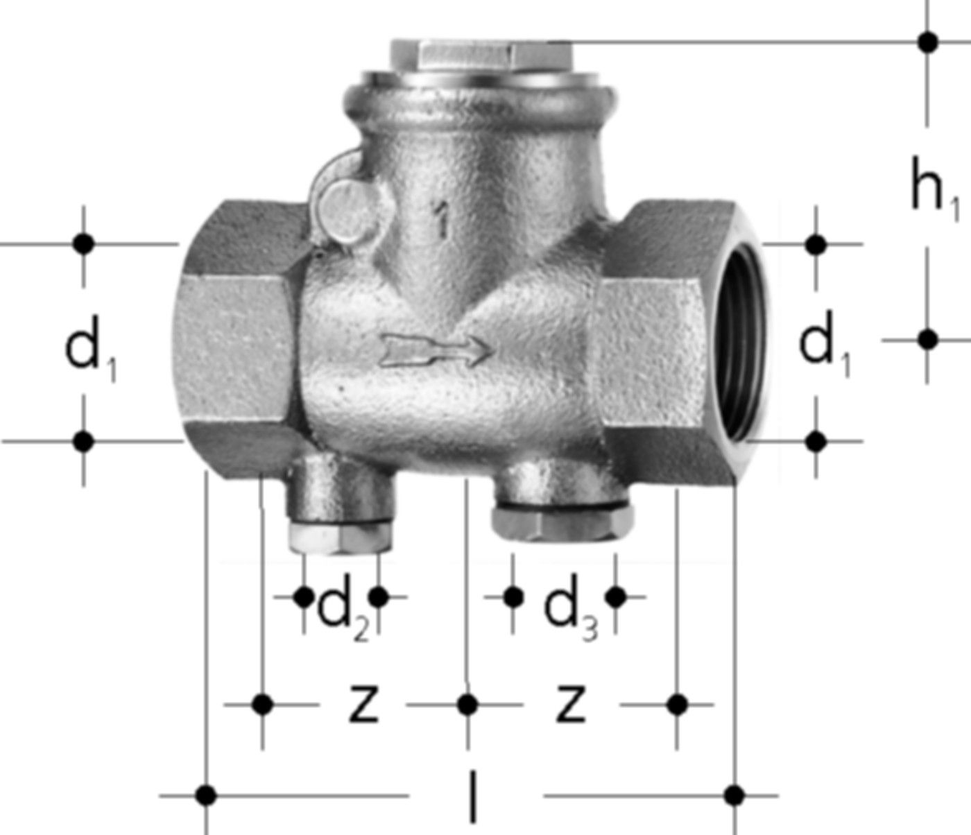 Rückschlagklappe 1/2" 1682.240 - JRG Armaturen