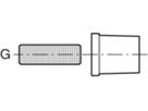 Set Montagehilfe 1/2" 601.744.00.1 für Anschluss gerade für Trockenbau - Geberit-Push Fit-Formstücke