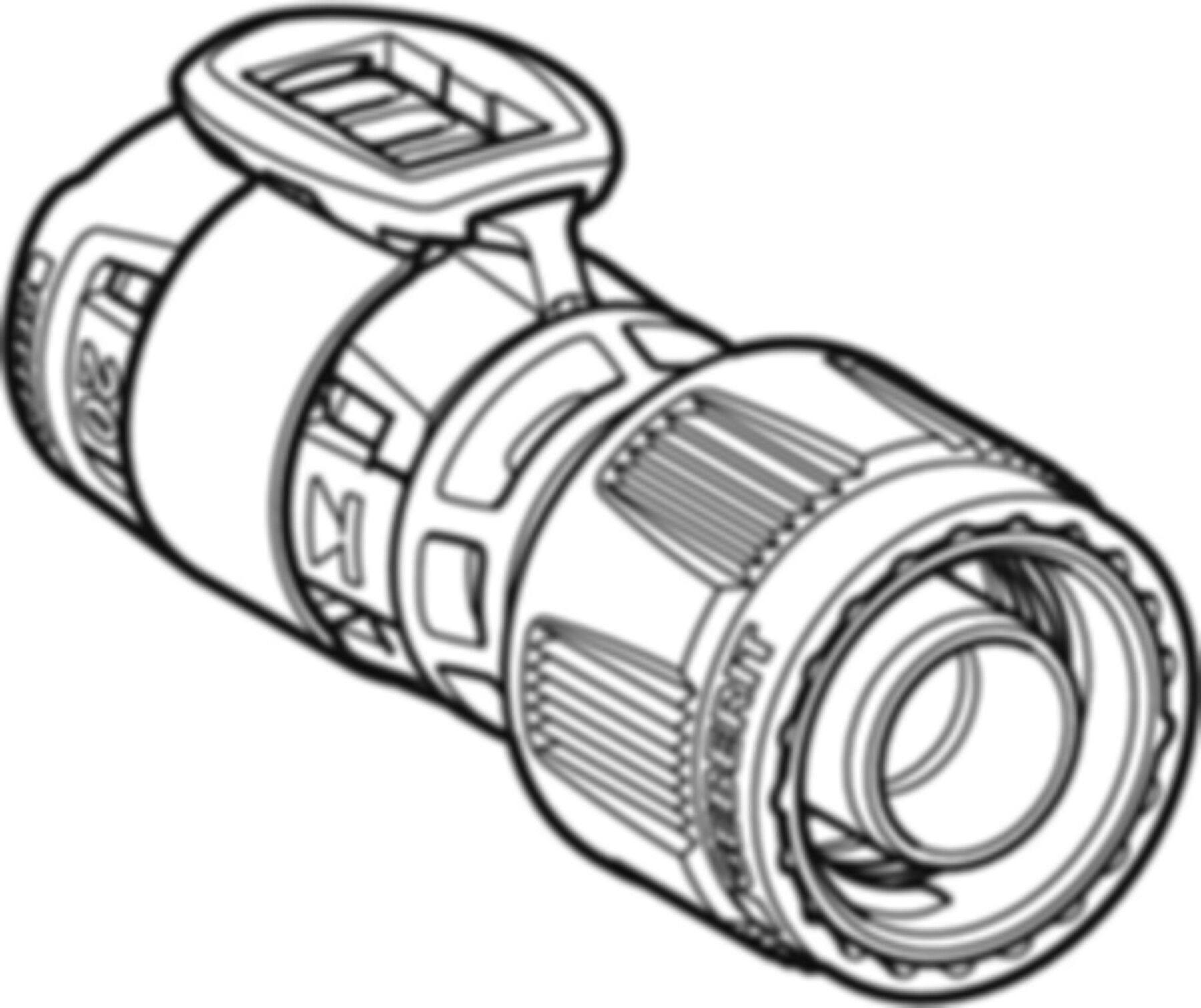 Übergang 16mm-1/2" 620.290.00.1 mit MasterFix - Geberit FlowFit-Rohre/Formstücke