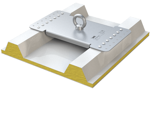 Anschlagpunkt mit Grundplatte Metalldach LX-SW-N-250 ABS Lock X-Rivet - ABS Absturzsicherung
