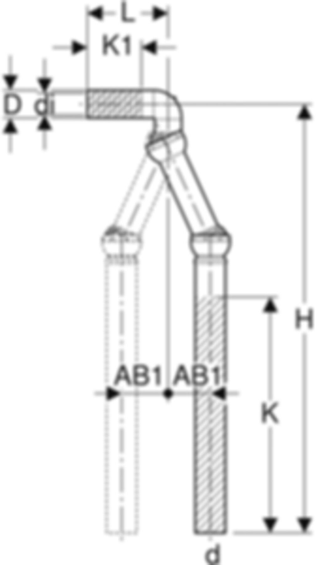PE Flex-Anschluss D=56 363.009.16.1 - Geberit-PE-Formstücke