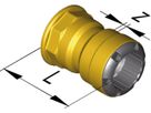 Übergang mit IG d 15 mm - 3/4" 9821.1509 - SudoFIT-Formstücke