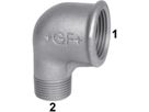 Winkel red. AG 92 V 3/4"- 1/2" 770 092 217 - GF verz. Tempergussfittings