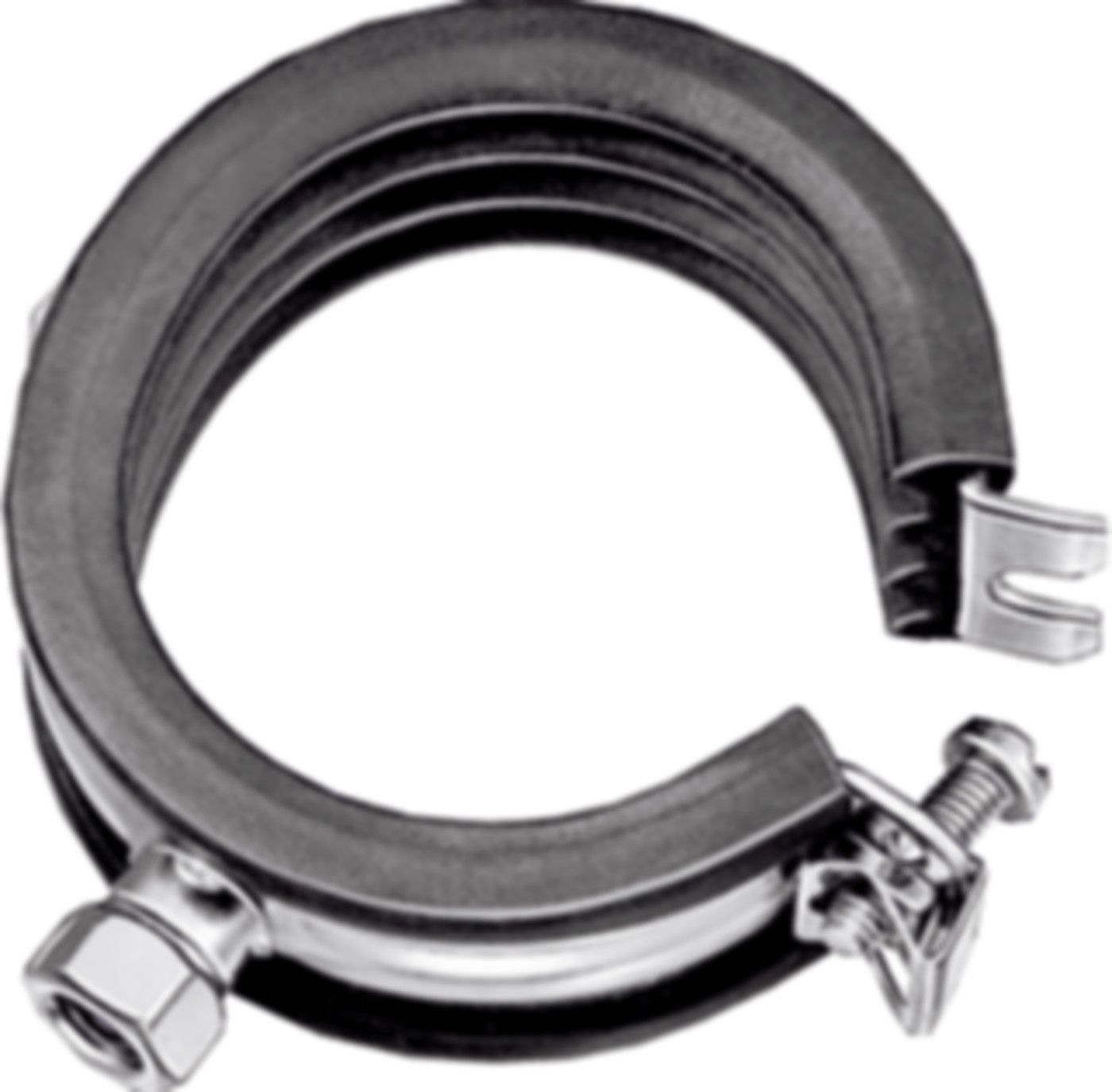 BSA mit Gummi und Muffe M8/10 39309 50 - 54 mm - Flamco-Rohrschellen