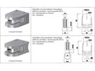 Glashalter runde Form eingesattelt 33.7 mm Zinkguss mit Chromstahleffekt - INOXTECH-Handlauf-/Geländer-System