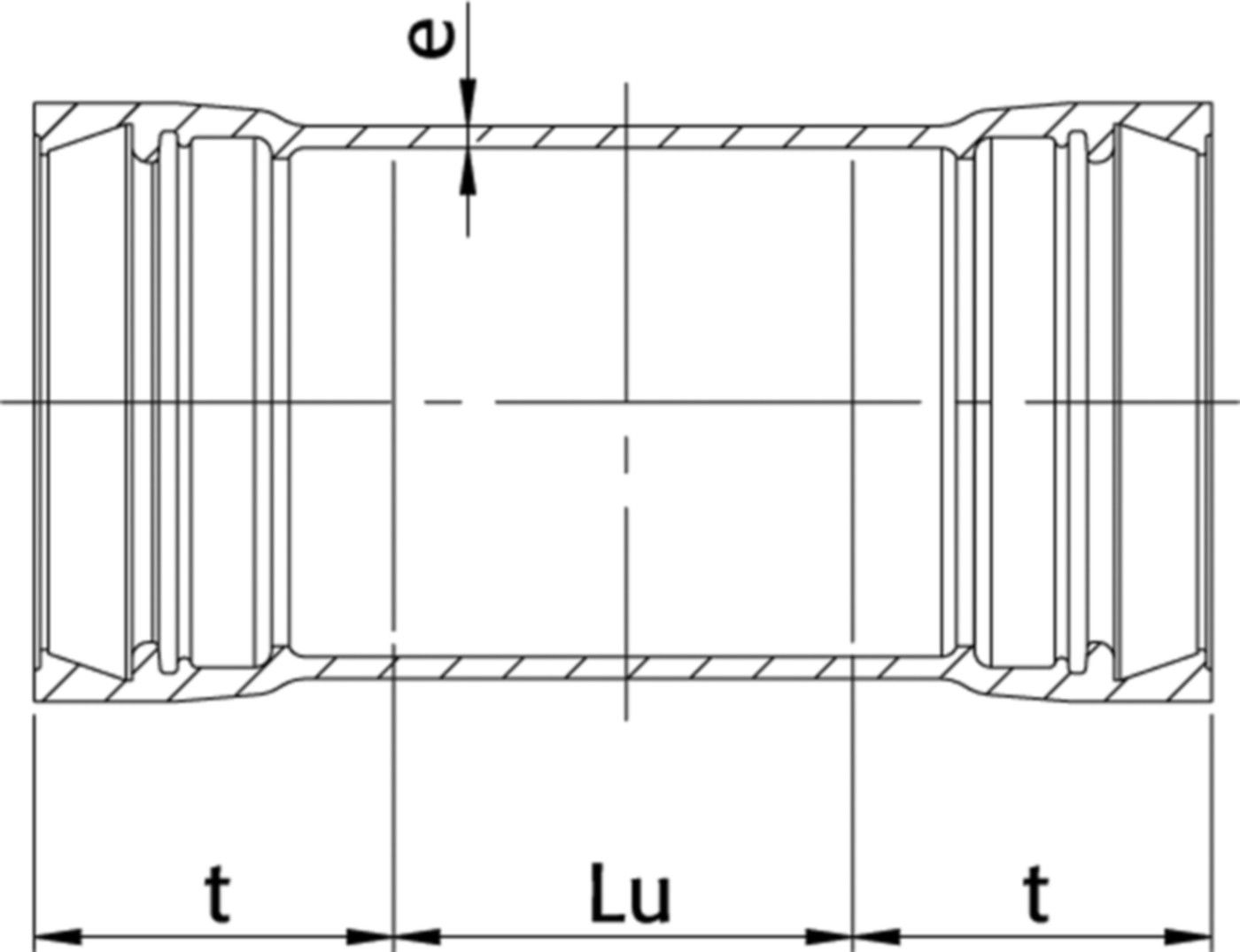 STM-Schlaufe Novo-Sit MM DN 200 - WILD Steckmuffenformstücke