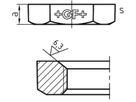 Gegenmutter 310b V 2" angefasst 770 308 209 - GF verz. Tempergussfittings