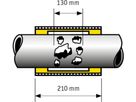 Reparaturkupplung PN 5, RepaFlex GAZ DN 100, Spannbereich 100-110mm - RepaFlex-Reparaturkupplungen