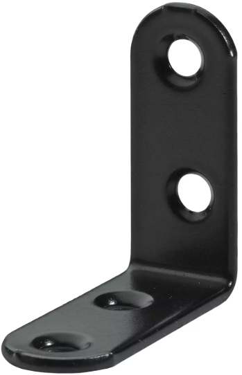 Hettich Stuhlwinkel schwarz, 40 x 40 x 15mm - Diverse Möbelbeschläge und Zubehör