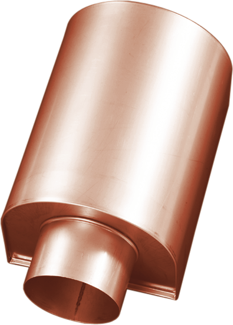 Fassadenkasten gross 290/100 mm halbrund 180/180 - Kupfer Spenglereihalbfabrikate