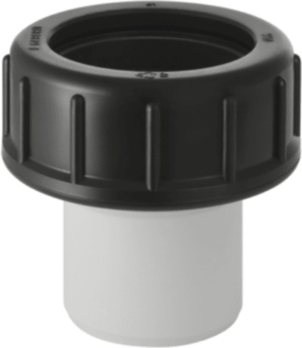 Stutzen mit Verschraubung zum Kleben d 56mm - 60mm 359.423.00.1 - Geberit-PE-Formstücke