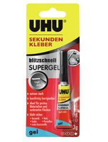 UHU Sekundenkleber, SUPER POWER 3g, universal, Gel - Kleben