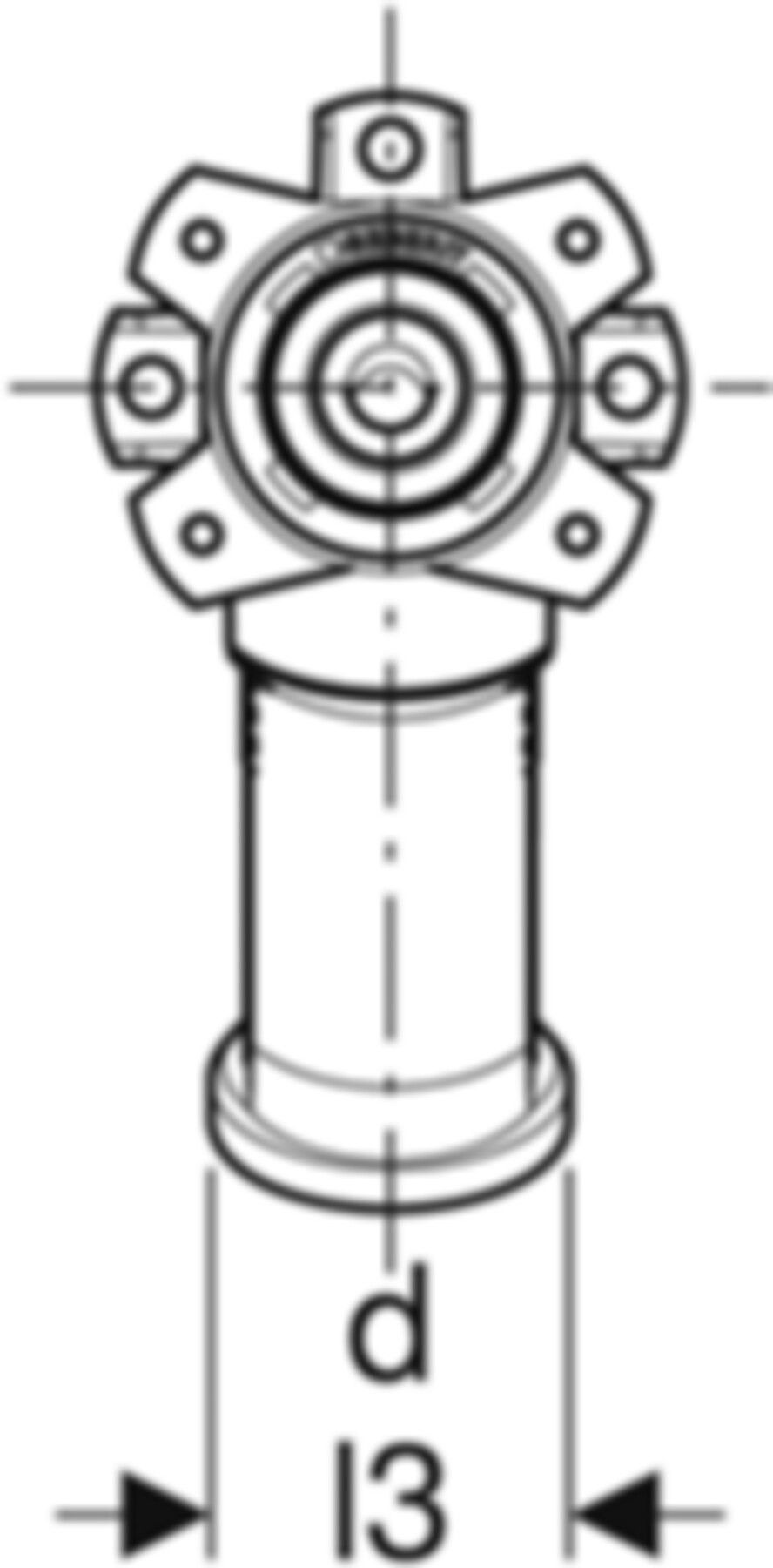 Dose 60° 20mm-1/2" 651.491.00.1 - Geberit-Push Fit-Formstücke