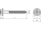 6-kt Holzschr Bd+I-6rd St vzb BN54008 8x80/T30 - Bossard Schrauben