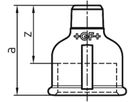 Muffe red. 246 V 3/4"- 1/2" 770 246 220 - GF verz. Tempergussfittings