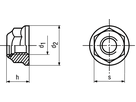 Sich-Mu mit Flansch St 8 vzb BN6783 DIN6926 M12 - Bossard Schrauben