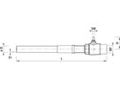 Ausblase-Kugelhahn mit Stahl-Rohr 6893 kurz DN 25 / d 33.7mm - Hawle Armaturen