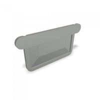 PREFA Kastenrinnen-Endboden 333 mm P.10 Zinkgrau 540018 - PREFA Dachentwässerungssysteme