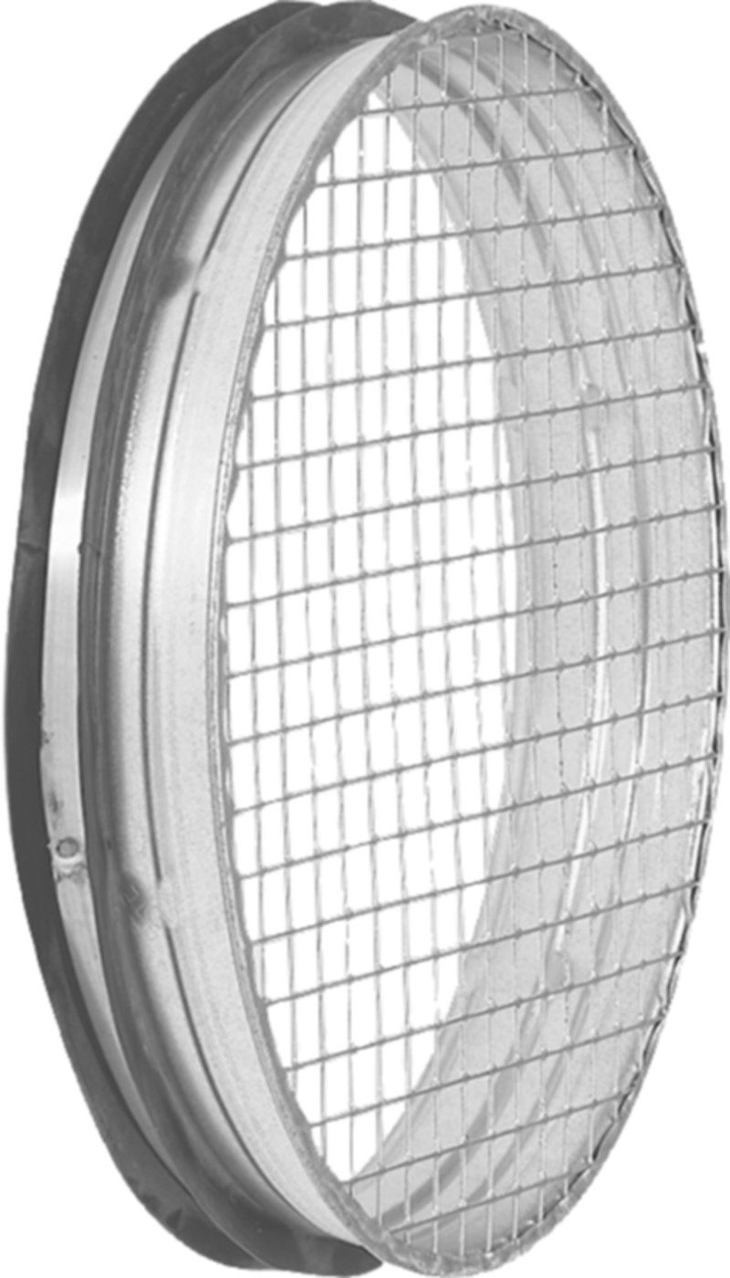 Stutzen m/Maschengitter 100mm ILNU-V - Spiralfalzrohre und Zubehör System Safe