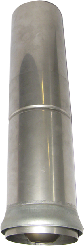 Schiebestück mit Laubsieb 75 mm 276 "Anti-Laub" mit Rosette 75/92 mm - Cr-Ni Spenglereihalbfabrikate