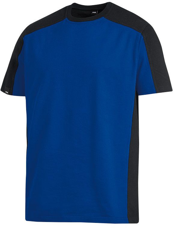 FHB MARC T-Shirt zweifarbig royalblau-schwarz Gr. XS - Textilien