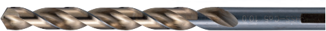 FORTEC Spiralbohrer HSSE-Co5 DIN 338 Typ UNI 12.0mm, mit Kreuzanschliff und 3-kant Schaft - Bohren