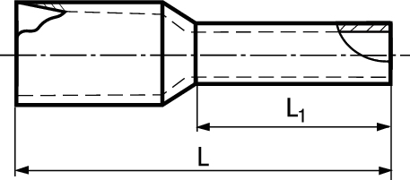 Aderendhülsen Standard DIN Cu vzn BN22491 DIN46228- 10mm²/18mm/red - Bossard Schrauben