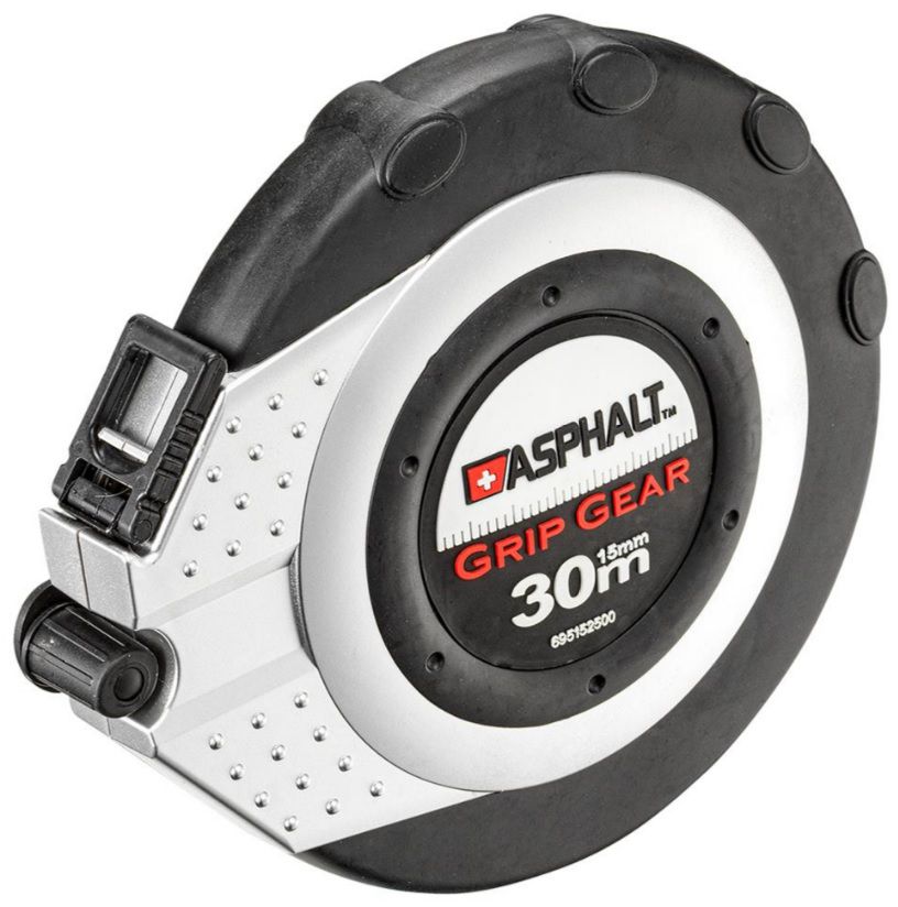 Kapselbandmass - Fiberglas " Grip Gear" Länge m: 20, Bandbreite mm: 15 - Bauwerkzeuge