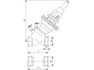 Regulierventil Cocon QTR m/Messventil PN 16 13/4" AG 1.5- 7.5 l/h 114 61 72 - Oventrop Strangregulierventile