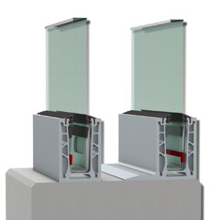 Ganzglasgeländer Compact