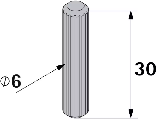 Hettich Holzdübel Buche, 6 x 30mm, à 50 Stk - Diverse Möbelbeschläge und Zubehör