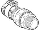 Übergangsverschraubung m/AG 50mm-11/2" 620.585.00.1 - Geberit FlowFit-Rohre/Formstücke