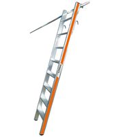 HB Stufenregalleiter mit Einhängehaken TYP 497 , 1x8 Sprossen, L=2.07m - Garten