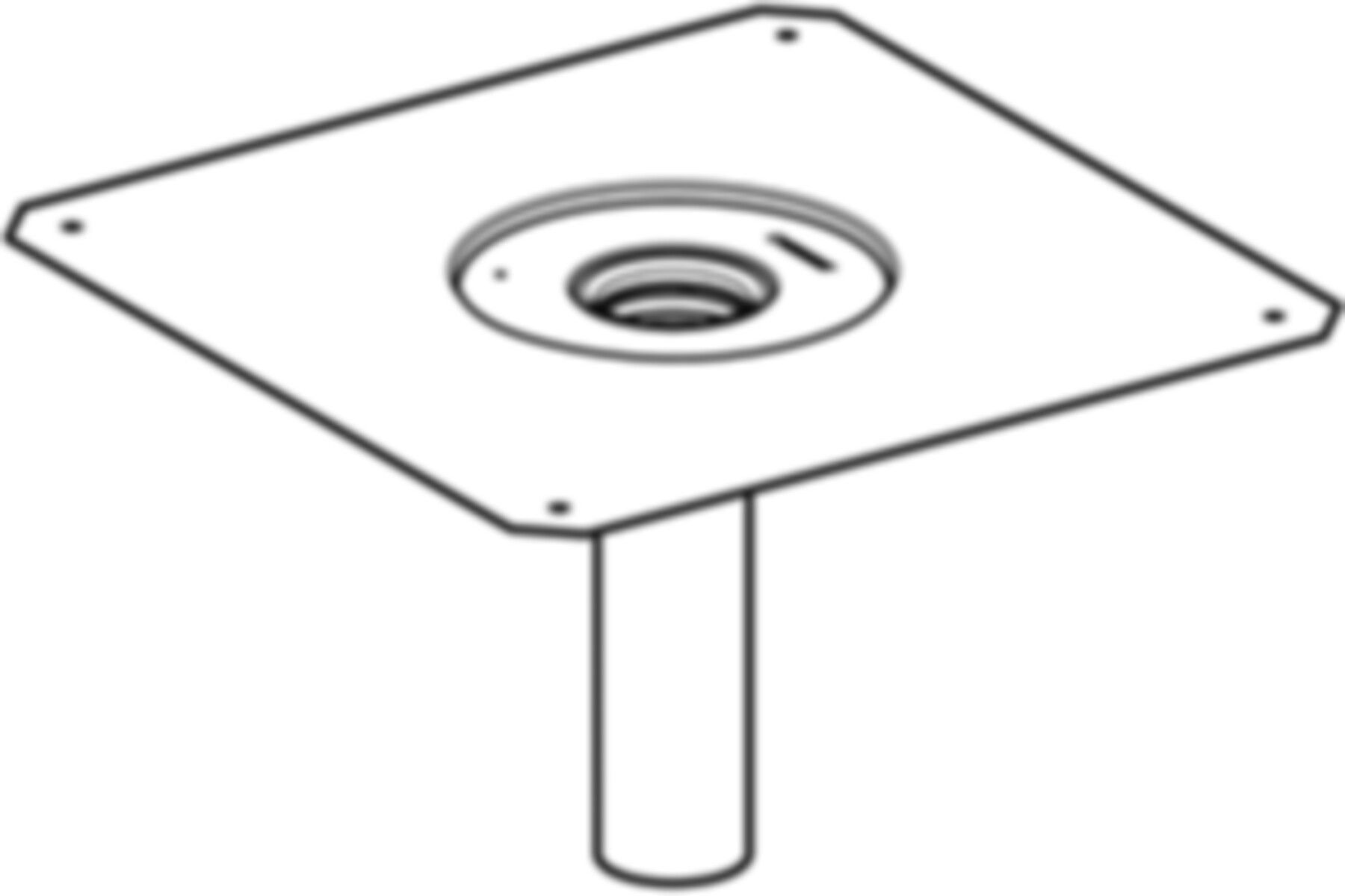 Pluvia Dampfsperranschluss 56mm CrNi-Stahl 1.4301 359.113.00.1 - Geberit-Dachentwässerung