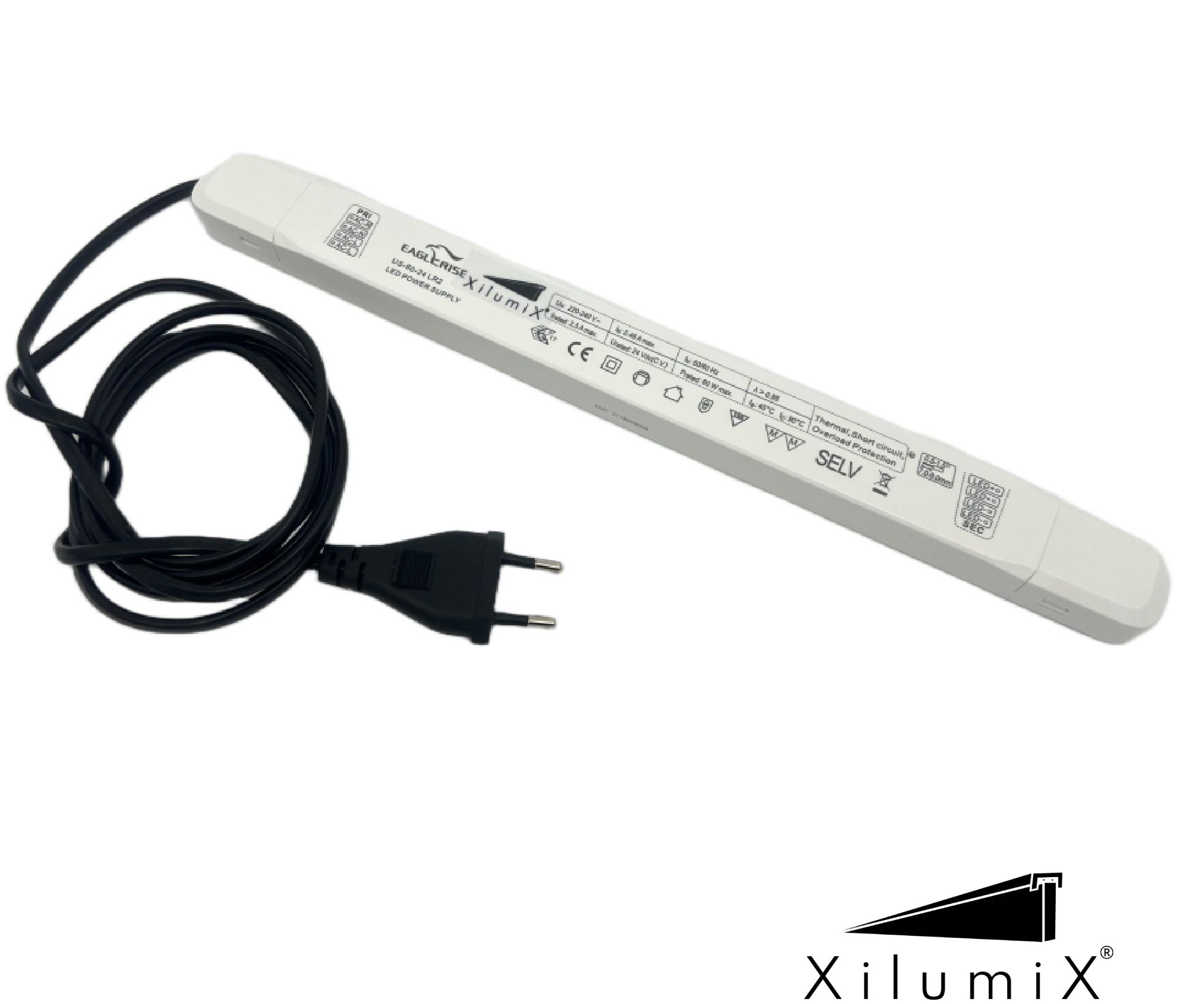 XILUMIX PIPE Led Treiber max. 35 Elemente m. Kabel 24V , 75W LED Treiber, IP20, nicht dimmbar - LED-Handlauf System