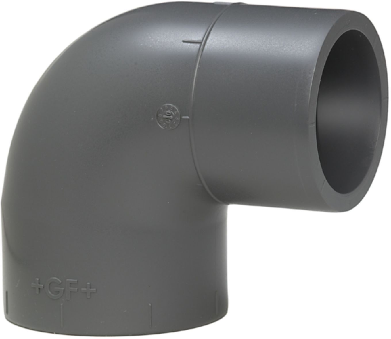 Winkel 90° mit Muffen/Stutzen 32-25 mm 721 100 308 - GF Hart PVC-U Formstücke