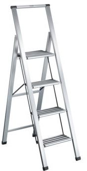 TECHNOCRAFT Alu-Klappleiter 4 Stufen, 1540x440x54mm, max 150kg - Garten