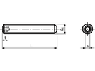 Gew Stifte I-6kt Kegelk INOX A2 BN617 M3x16 - Bossard Schrauben
