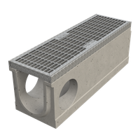 TOP 100 C250 mit verz. Maschenrost Element für seitl. Anschluss