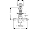 Mapress Unterputz Absperrventil d 15 94902 - Geberit Systemventile / Armaturen