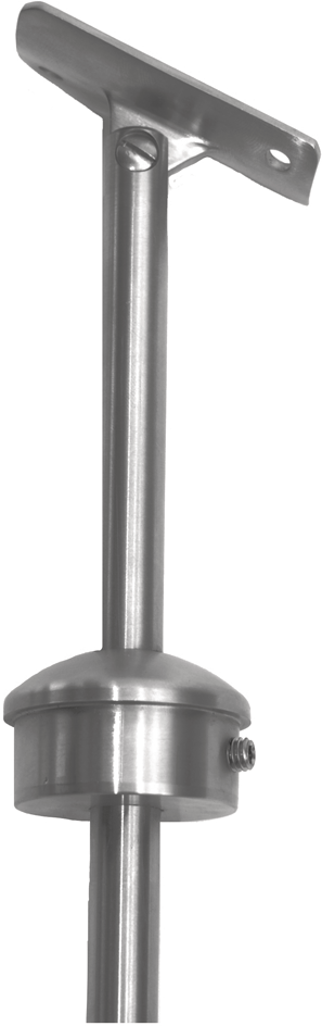 Rohrk Vollmaterial halbru Q-geb M6 Rohr 33.7/ 10 mm geschl. 1.4301 - INOXTECH-Handlauf-/Geländer-System