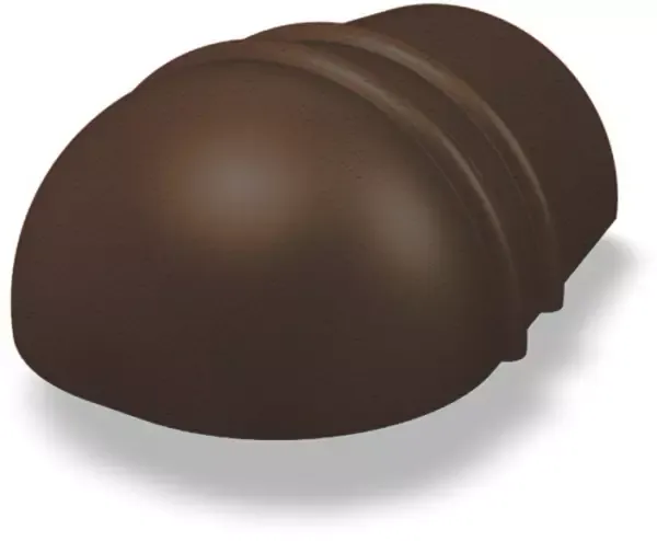 PREFA Gratreitervorkopf stucco 01 P.10 Braun 110333 - PREFA Dachsysteme