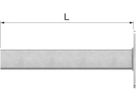 Schienenkonsolen R7 L=400mm 71696 für Schiene R7 - Flamco-Rohrschellen