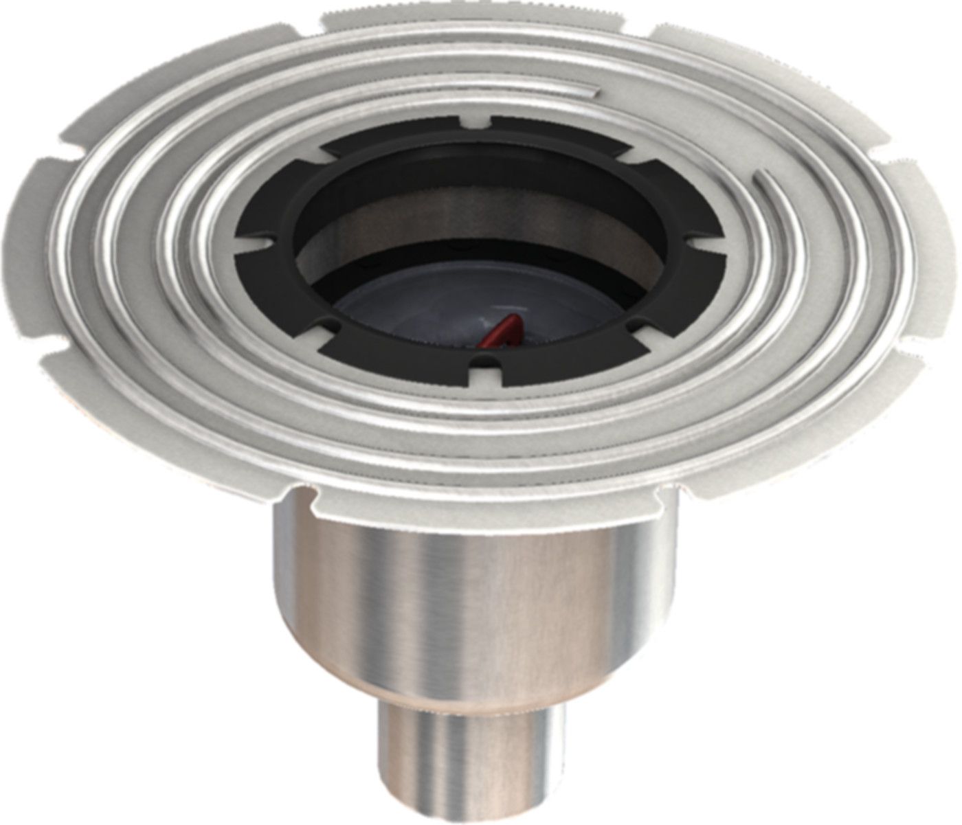 Ablaufkörper Gully 157 V2A 2-tlg. DN 90 mit Klebeflansch 100mm senkrecht 416397 - ACO Passavant Entwässerungstechnik
