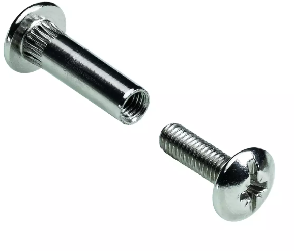 Hettich Verbindungsschraube Set vernickelt, mit Hülse, M6 x 30-42mm, à 4 Stk - Diverse Möbelbeschläge und Zubehör
