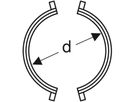 Elektroschweissband 315mm 372.776.16.1 zur Fixpunktbefestigung - Geberit-Dachentwässerung