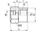 Übergangsmuffe SO 40030 12- 3/8" - Serto-Programm M/G