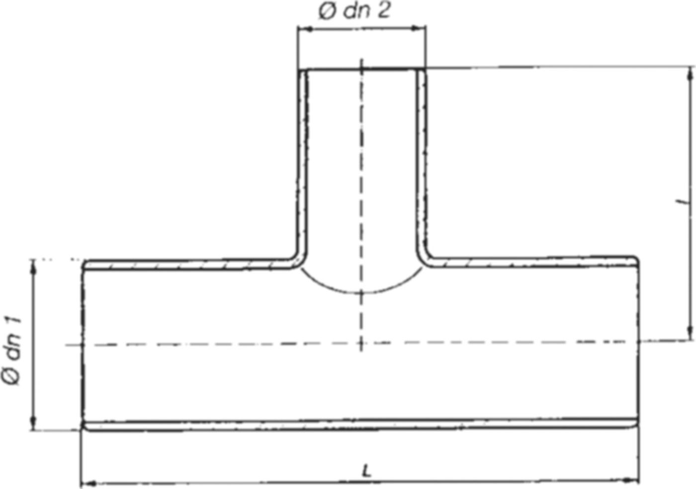 Spitzend-T-Stück IT DN 100/100 - Frischhut Steckmuffenformstücke